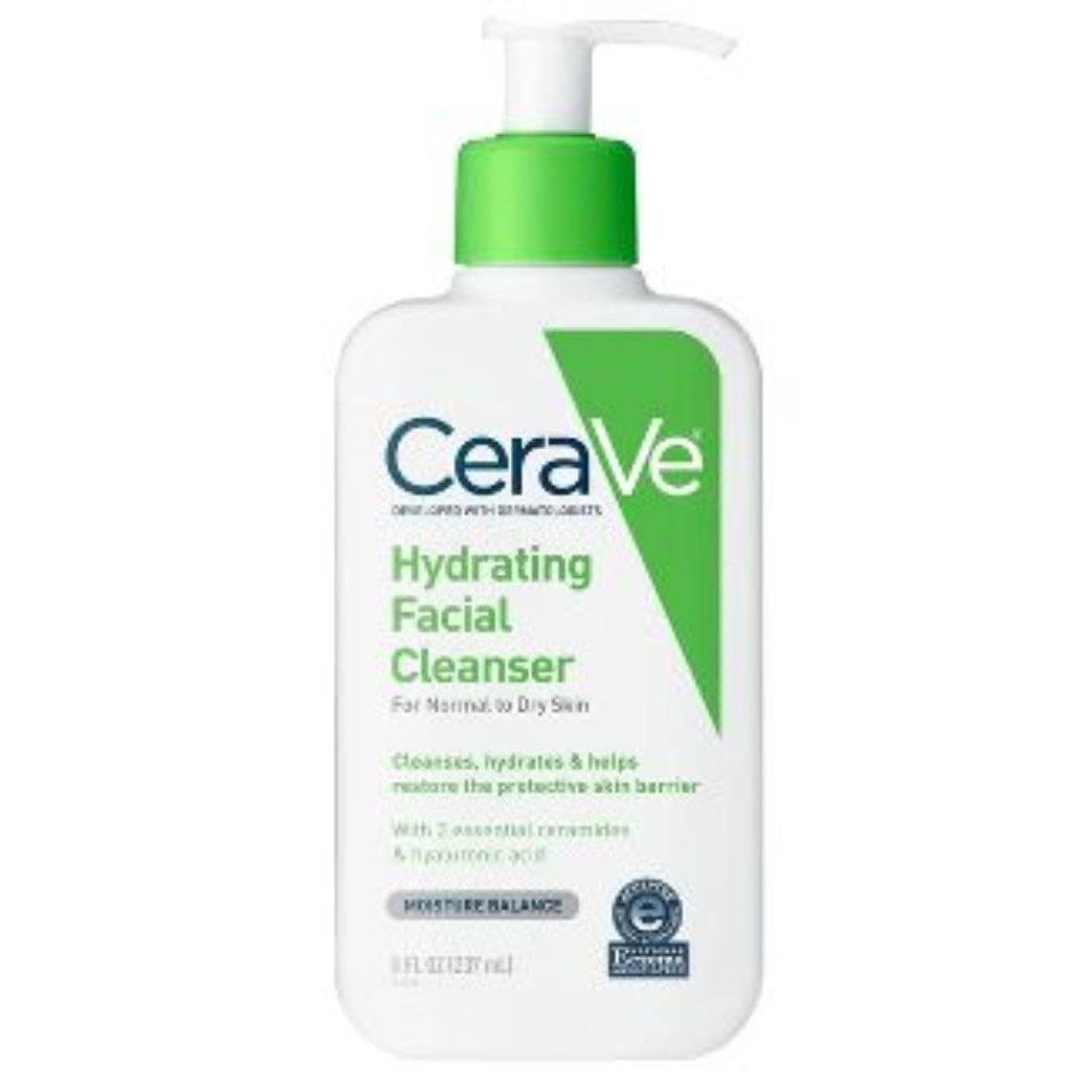 CeraVe Face Wash, Hydrating Facial Cleanser for Normal to Dry Skin